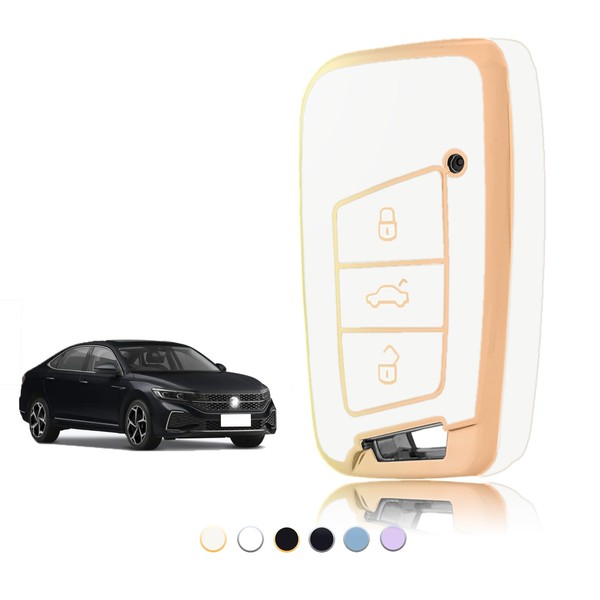 TOOMUME Key Cover, Car Key Case Suitable for VW Volkswagen