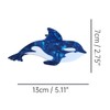 Novelty Blue Tiger Whale Claw Clip,Funny Acetate Claw Clip for