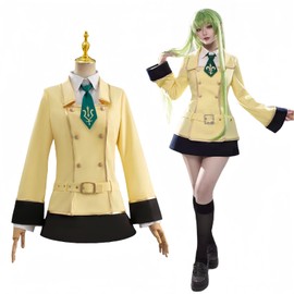 Essri Code Geass Lelouch of the Rebellion Cosplay Costume, Ashford School Uniform, C.C. Cosplay Dress, Christmas, Halloween, Holiday Gift, M