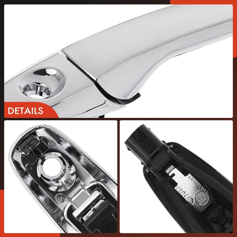 A-Premium Front Left Driver Side Exterior Door Handle with Keyhole