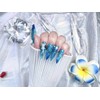  Cool sea nail handmade nail tips ✨ - Short