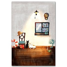 ワタナベサチコポストカード「四季物語 夏」夏の絵葉書
