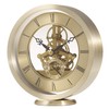 Acctim Millendon 37028 Round Skeleton Mantel Clock in Gold