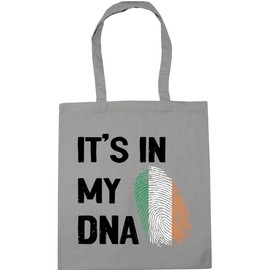 Hippowarehouse it's in my DNA Ireland Tote Shopping Gym Beach Bag 42cm x38cm,10 litres