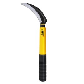 KAKURI Japanese Harvesting Sickle Garden Tool 4.7" [Triple Edged Blade] Made in Japan, Garden Harvest Sickle for Soft Vegetables, Razor Sharp Japanese Carbon Steel Blade