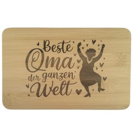 Bamboo Chopping Board Best Grandma, Grandpa, Mum, Dad as a Gift (Best Grandma 1)