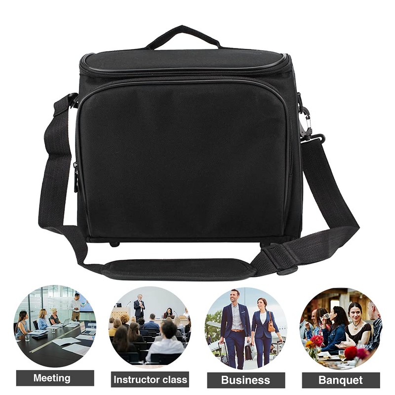 Laluky Video Projector Case, Projector Carrying Bag, Zipper Closure Projector