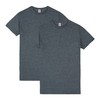 Gildan Adult Softstyle Cotton T-Shirt, Style G64000, Multipack, Dark Heather
