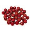 ToylandÂ® Pack Of 32 Baubles 25mm Baubles (RED)