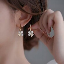 Crymystal Bohemian Earrings Vintage Crystal Earrings Flower Earrings Crystal Earrings Rhinestone Flower Earrings Jewellery, Zinc Alloy Steel, Artificial Gemstones