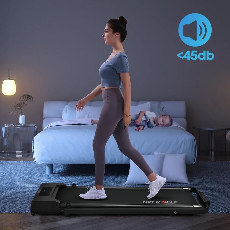 OVER SELF Foldable Walking Mat 6.2MPH 2-in-1 Portable Treadmill with