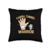 Carpal Tunnel Warrior Surgery Recovery Syndrome Print Throw Pillow