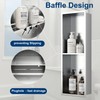 Neodrain Shower Niche Double Shelf Stainless Steel No Tile Needed
