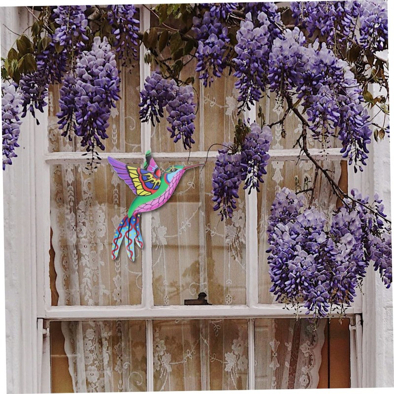 Mipcase 4Pcs Metal Hummingbird Wall Art Sturdy Iron Decor for