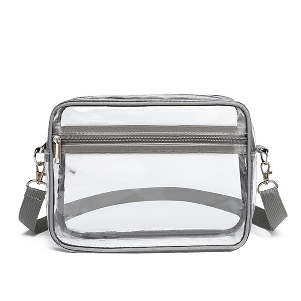 GUSXPPD Transparent Shoulder Bag, PVC Transparent Bag, Women's Crossbody Shoulder