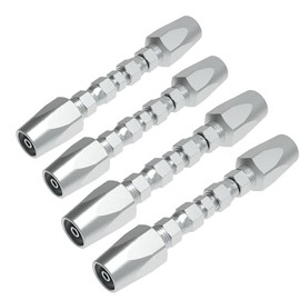 Reusable Hydraulic Hose Field Repair Kit, 1/2'' 3/8'' 1/4'' for Hydraulic Hose Crimper Fittings Size #08#06#04 (2PCS 1/2" & 2PCS 3/8")