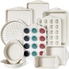 Kikcoin 22 PCS Nonstick Baking Pans Set, Stackable Bakeware Sets