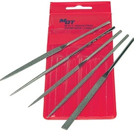 MDT SET-D126 5 Pc Medium Diamond Mini File Set - 5-1/2" OAL
