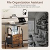 MAHANCRIS Small File Cabinet, Rolling Filing Cabinet for Under Desk