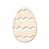 Unfinished Wood Striped Egg Shape Easter Craft up to 46"