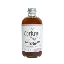 Cocktail Punk Lavender Honey Cocktail Syrup, 8 oz, All Natural, Gluten Free