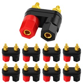 8 PCS Dual Binding Post Terminal, KUOQIY Speaker Binding Post Power Amplifier Dual, for Speaker Amplifier Terminal