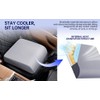 Ultimate 4-Inch Wheelchair Cushion – 3-Layer Memory Foam with Breathable