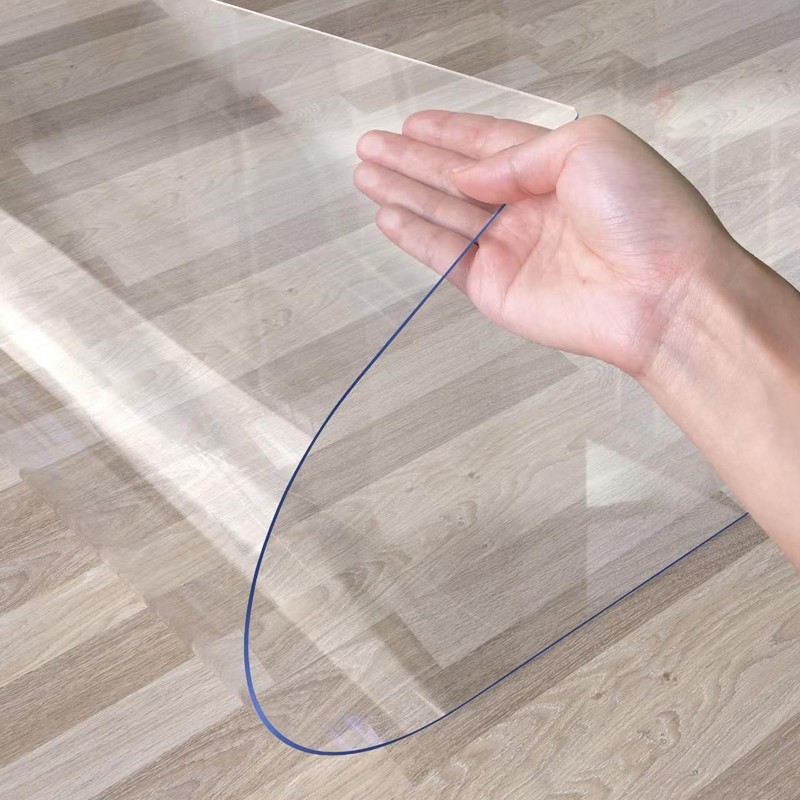 Large Clear Floor Mat 47.24"×118.11" - Pet Flooring Protector, Clear