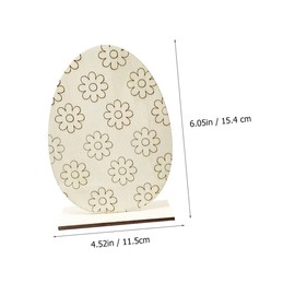 Operitacx 1set Wooden Egg Bunny Decorations Bunny Decor Home Decor Dinosaur Eggs Bunny Table Decor Unicorns Christmas Inflatables Egg Party Decorating Bunny 5pcs