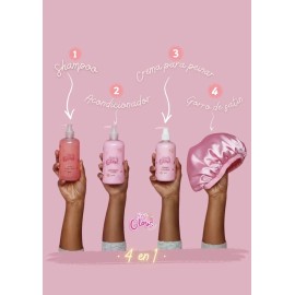 Kit Capilar Hey Glow! Con Colágeno Y Biotina | Pack 4 En 1