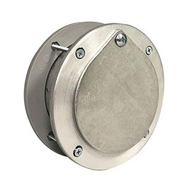 4 Inch Aluminum Exhaust Port for Doors Up to 2 Inch Thick