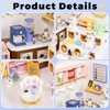 Loyratche DIY Miniature House Kit Plastic House Building Toy Set