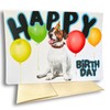 Fava Bean Productions Happy Birthday Card with Dogs, Jack Russell