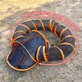 HEYHOME Small Animal Playpen Cat Tent for Outside Indoor Pet Enclosure Playground with Waterproof Bottom & Fun Circle Play Tunnel Suitable for Kitty Cat and Small Animal with Carry Bag