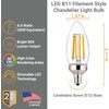 Diodesy- LED Candelabra Light Bulbs B11 Chandelier 8.8W (75W Equivalent)