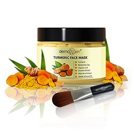 Mascarilla Facial De Cúrcuma Orgánica - Arcilla Detox Para Piel Clara Y Radiante - Reducción De Acné Y Cicatrices, Mascarilla Facial Limpiadora De... 