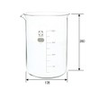Shibata Science Beaker with Estimated Scale 2L