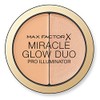 Max Factor Miracle Glow Duo Pro Illuminator, Creamy Highlighter, 2-Medium