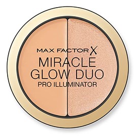 Max Factor Miracle Glow Duo Pro Illuminator, Creamy Highlighter, 2-Medium