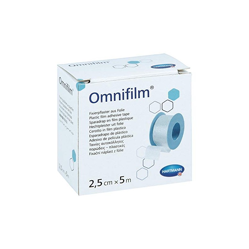 Omnifilm Fixing Plaster Film 2.5 cm x 5 m Pack