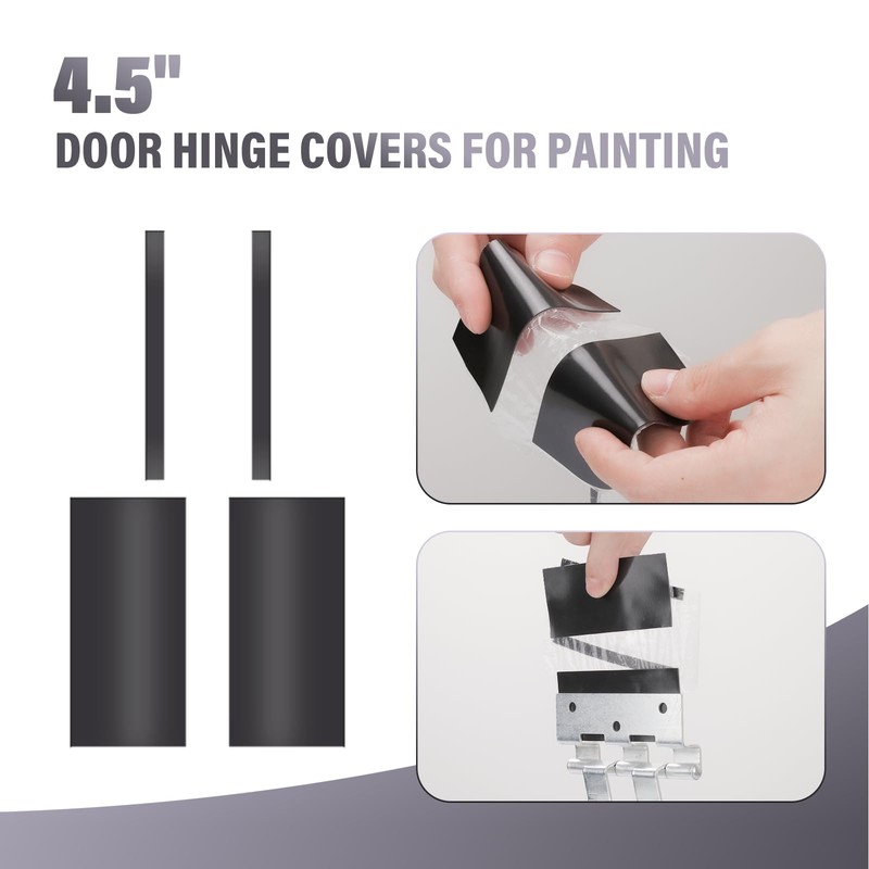 30Pack 4.5" Door Hinge Masking, Magnetic Door Hinge Covers for