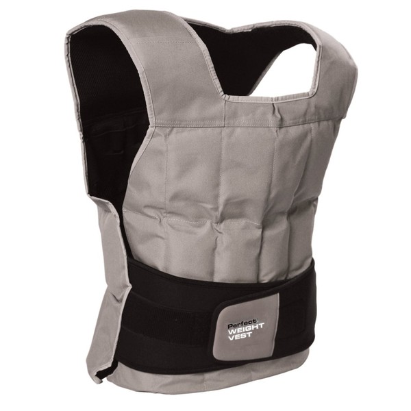Perfect Fitness Weight Vest, 40-Pound, Grey