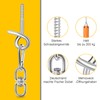 Poprkdre (Set of 2 Ceiling Hooks for Hanging Chair Hanging,