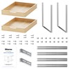 Sikarou Wood Pull Out Cabinet Organizer 2 Tie 11" W