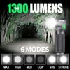 NICRON 1300 Lumens 6 Modes LED 90 Degree Rechargeable Magnetic
