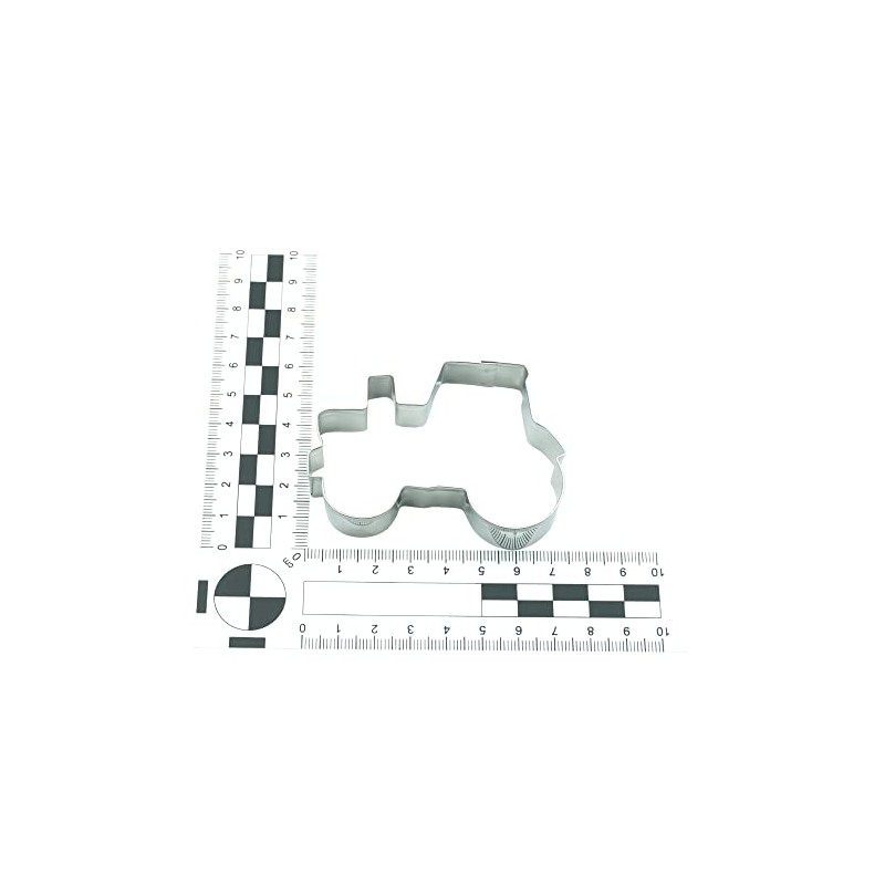BekkiB - Cookie Cutter "Tractor" - Approx. 7.5 cm, Stainless