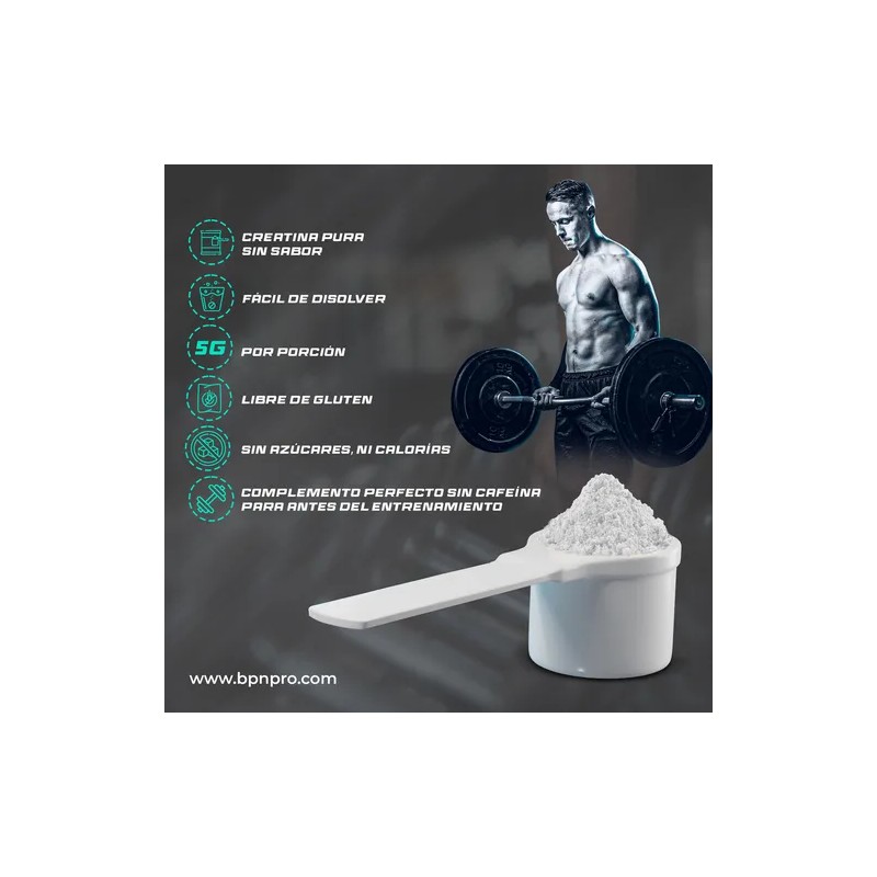 Creatina Monohidratada BPN PRO 500g – Potencia, Volumen y Recuperación