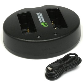 Wasabi Power Dual USB Battery Charger for Olympus BLS-1, BLS-5, BLS-50, PS-BLS1, PS-BLS5, PS-BCS1, BCS-1, BCS-5