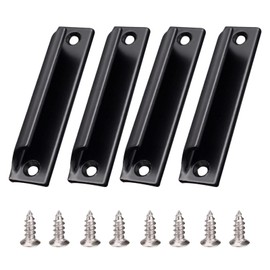 ACONDE 4 Pieces Patio Door Handle for Doors and Windows, Door Handle Patio Door Exterior with Screws, Aluminium Alloy Handle, Black