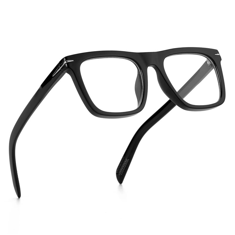 NIDOVIX Trendy Square Blue Light Blocking Glasses for Men Women,